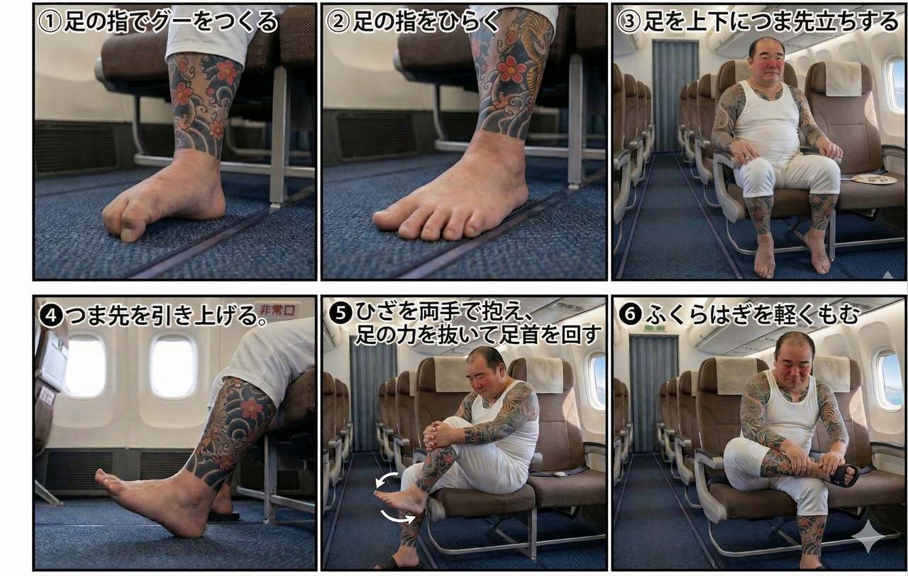 エコノミークラス症候群(適度な運動)