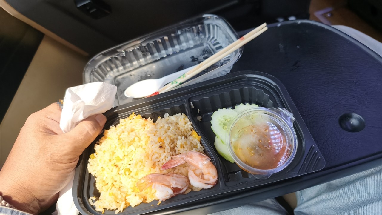 VET AIR BUS (昼食　シーフードフライドライス)